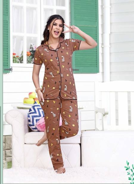 Ft C Ns Vol 61 A Night Wear Hosiery Cotton Wholesale Night Suits

